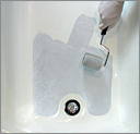 Non-slip, Non-skid application for Bath and Shower Repair Kit