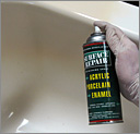 Bathtub and Shower refinish aerosol product for fiberglass and porcelain surfaces